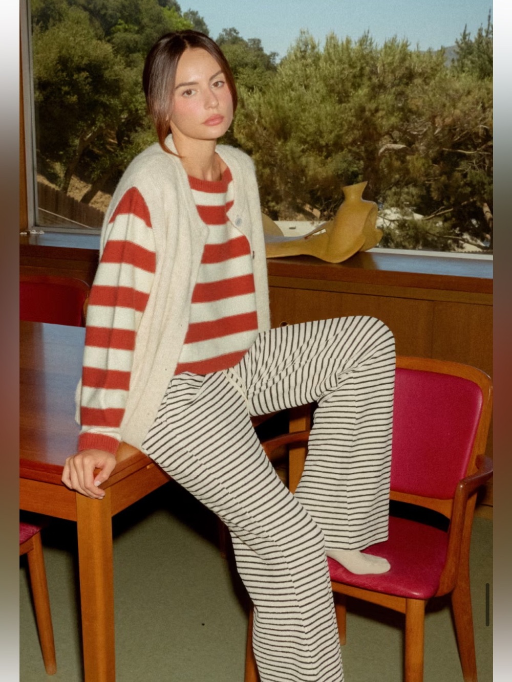 HYFVE Striped Boatneck Sweater